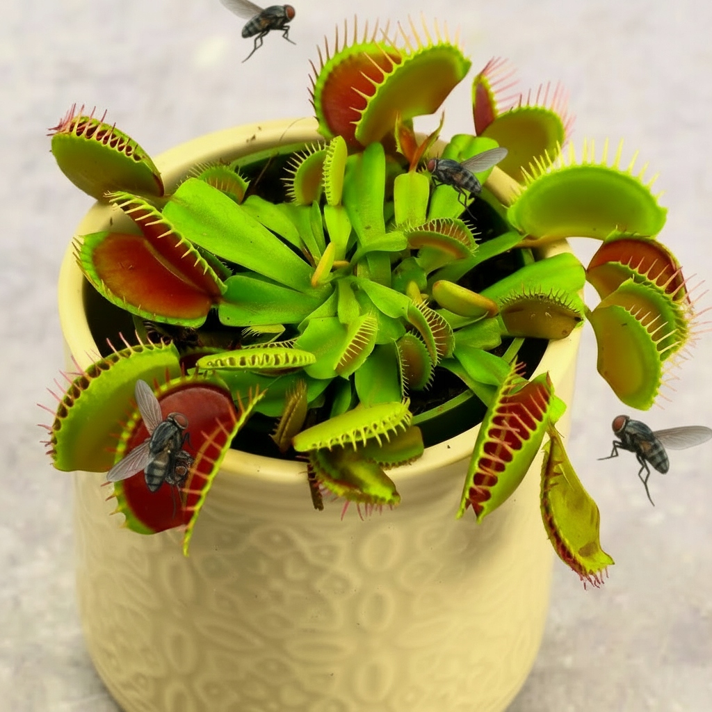 Mucholapka Venuša Dionaea Muscipula ČERVENÝ DRAK INSULIVOROUS Zimné balenie